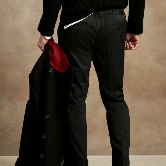 Banana Republic Slim WFH Pant size 35L Black - Picture 2 of 5